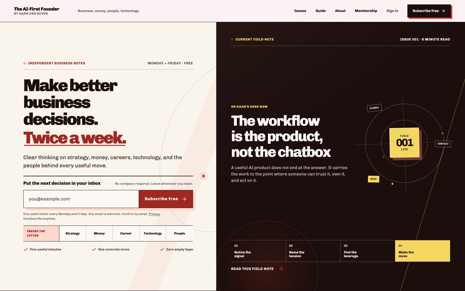The AI-First Founder - Conversion-Led Marketing Site project by Clap Digital
