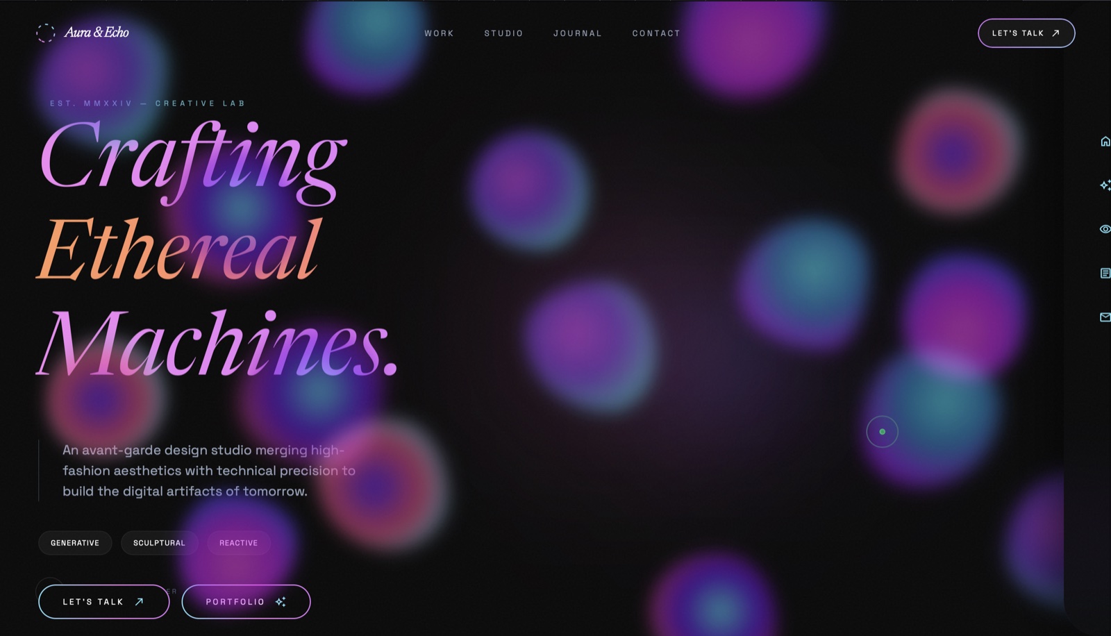 Aura & Echo - Interactive Web App project by Clap Digital