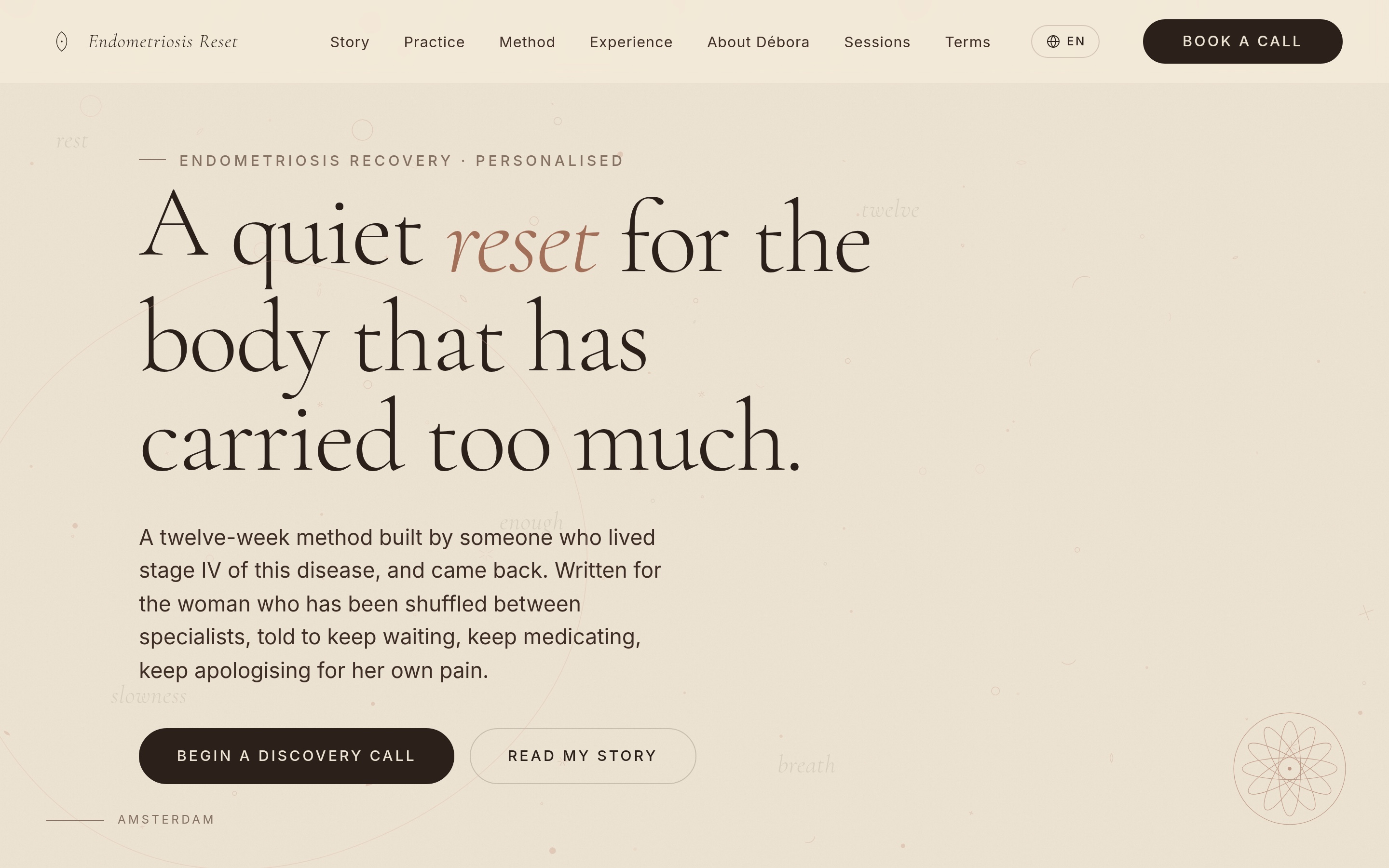 Endometriosis Reset Method - Web Application project by Clap Digital