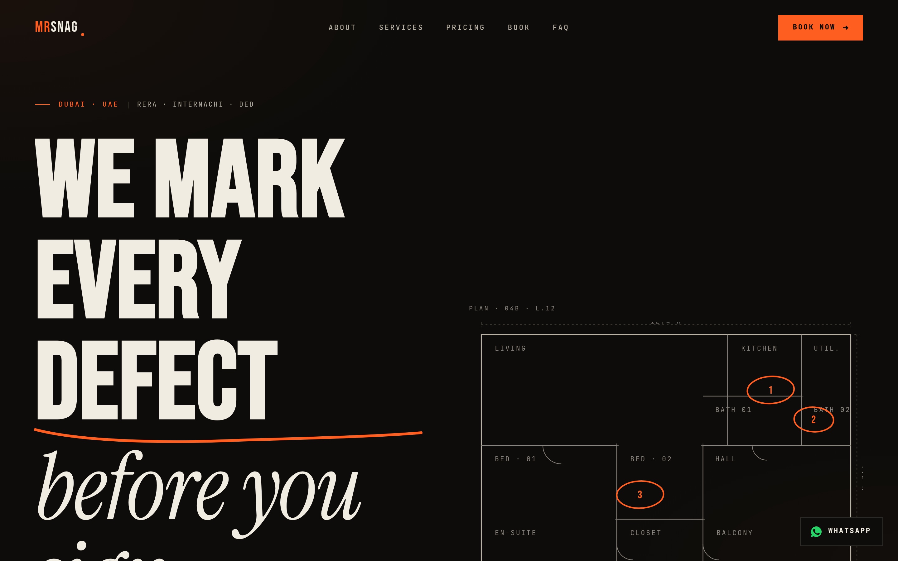 Mr Snag - Web Application project by Clap Digital