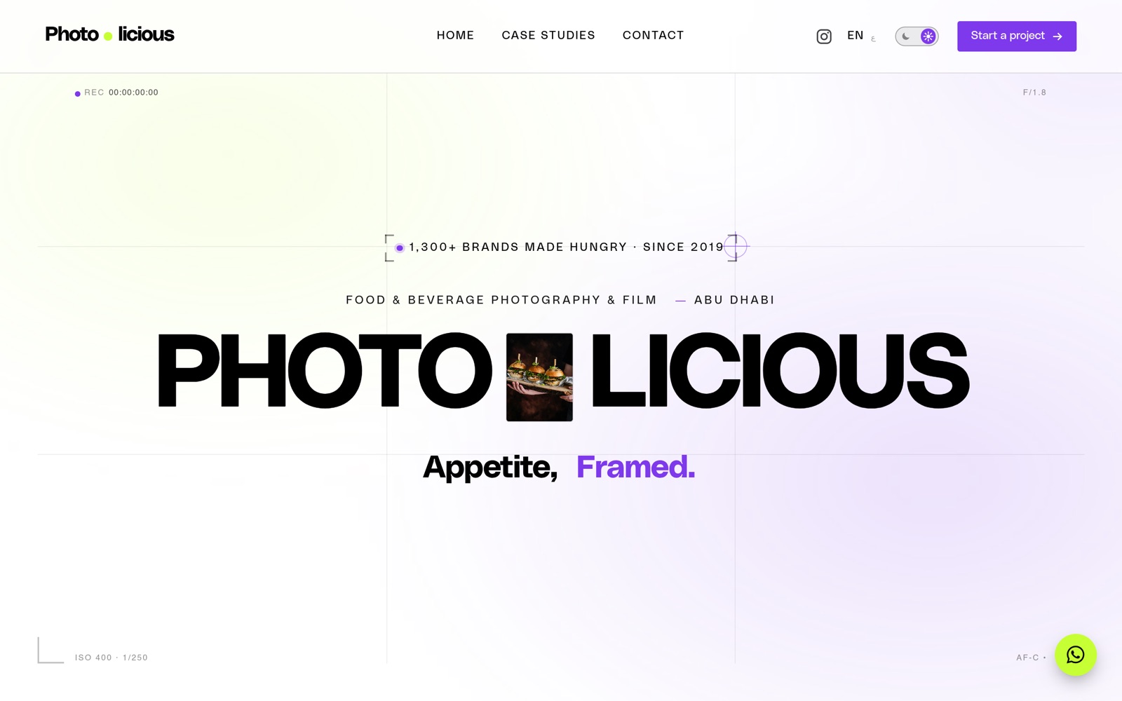 Photolicious - مشروع موقع تسويقي موجّه للتحويل من تنفيذ Clap Digital
