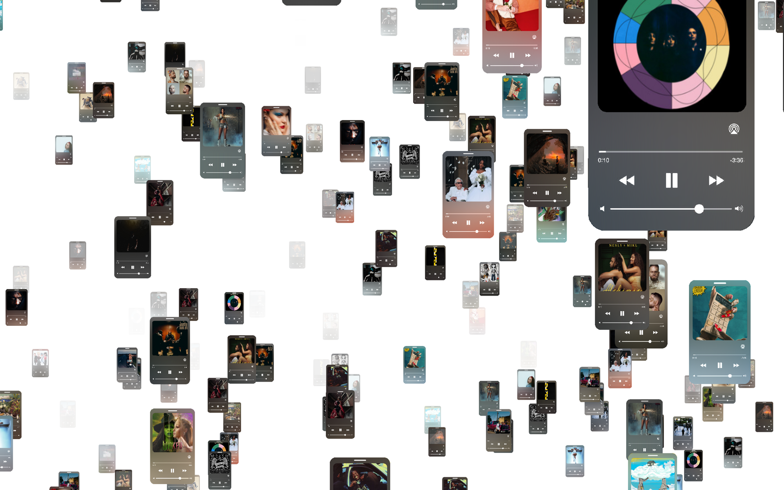 Spotify Visualiser - Interactive Web App project by Clap Digital