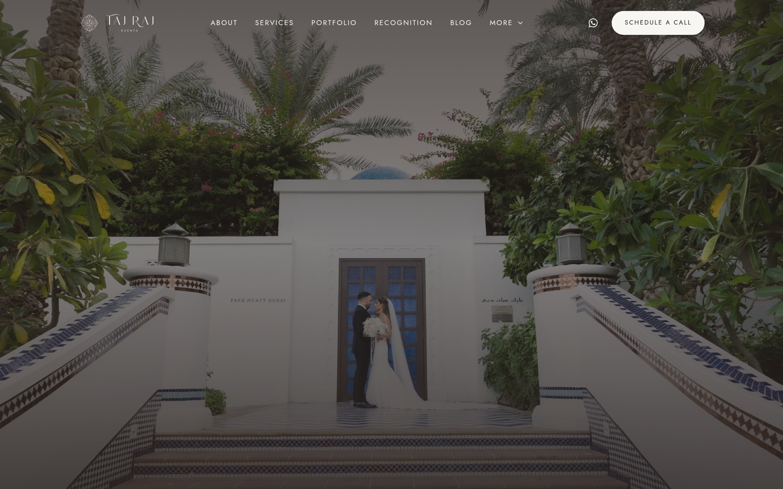 Taj Raj Events - Web Application project by Clap Digital